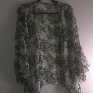A light weight open blouse